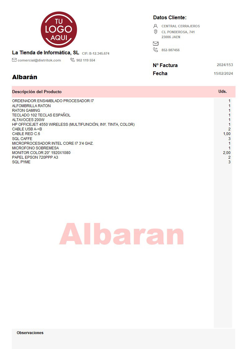 Albaran 03 sin valorar