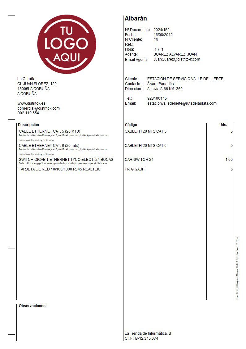 Albaran 06 sin valorar