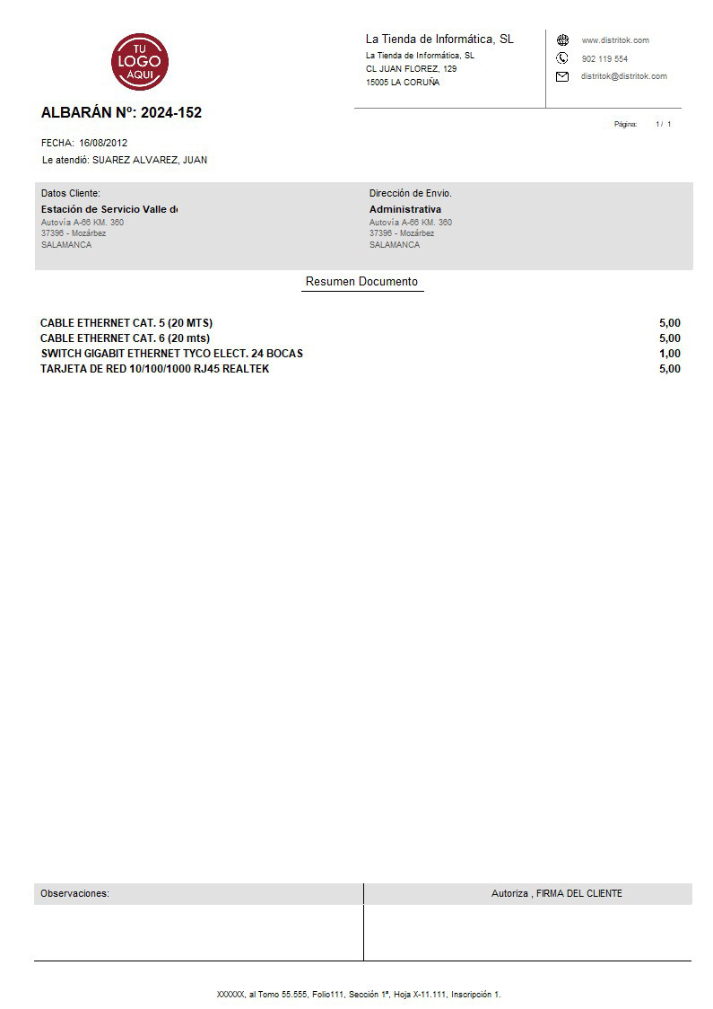 Albaran 07 sin valorar