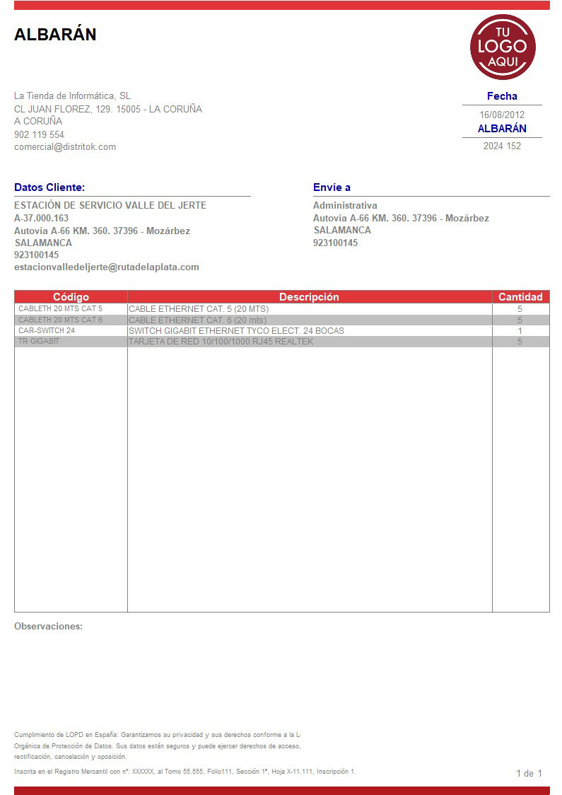 Albaran 08 sin valorar