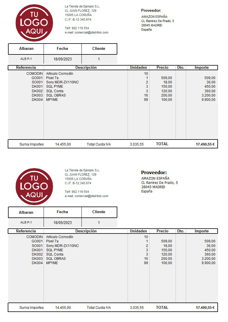 Albaran prov 05 generico