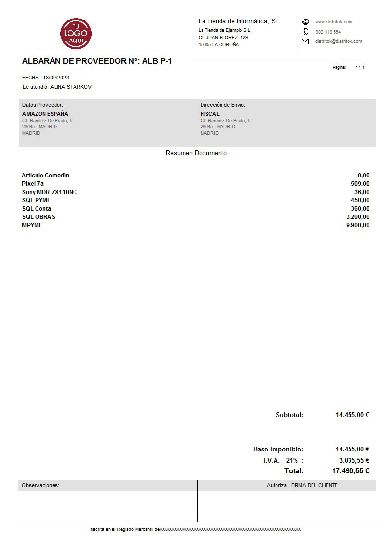 Albaran prov 07 generico