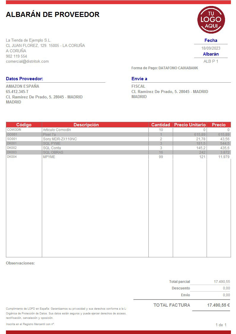 Albaran prov 08 IVA Incluido