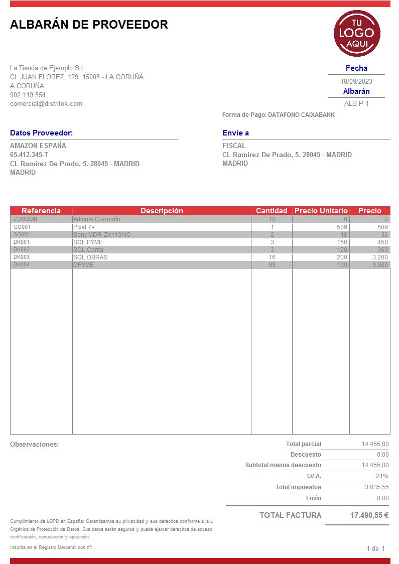 Albaran prov 08 generico