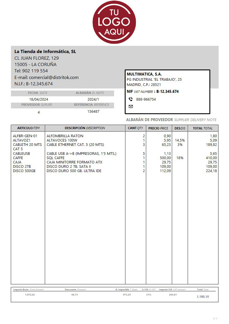 Albaran prov 13 generico