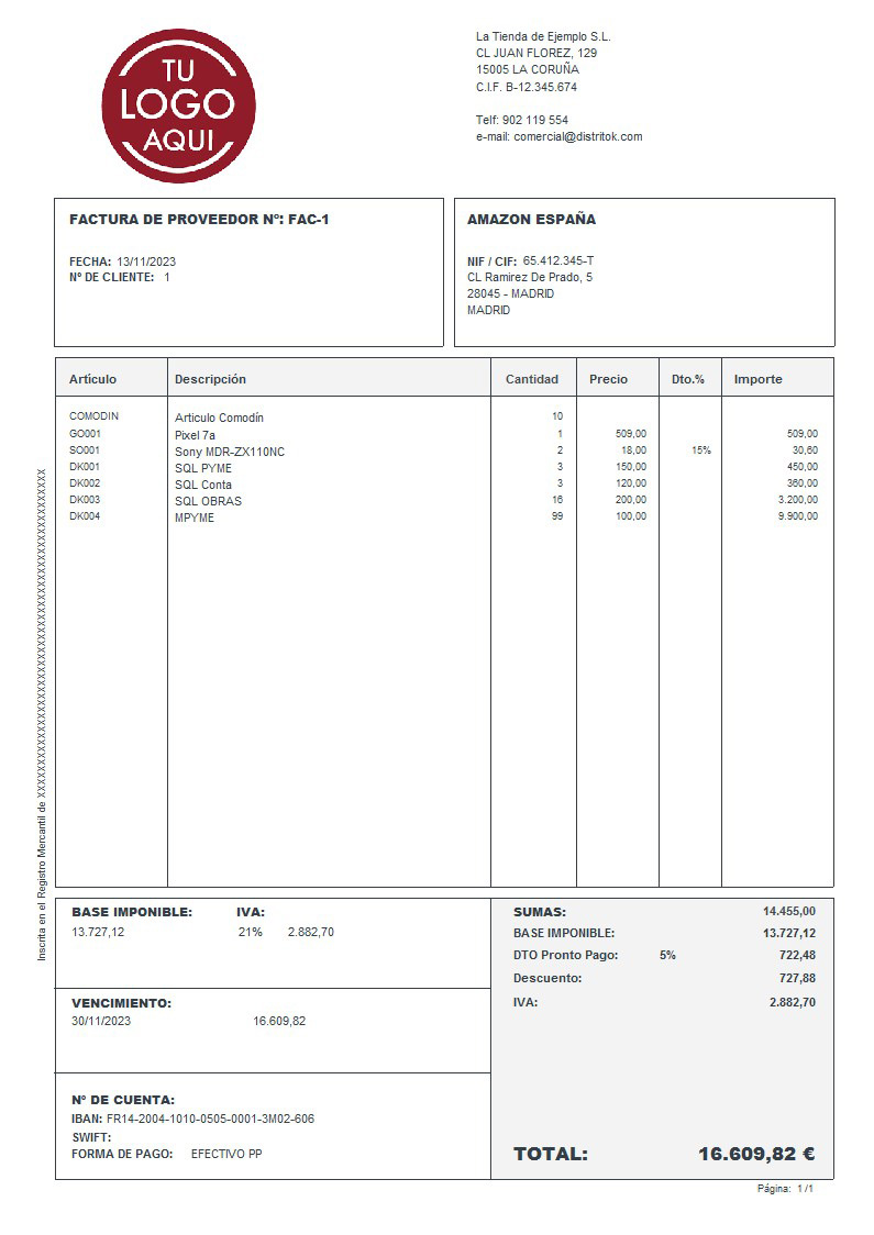 Factura prov 02 generico