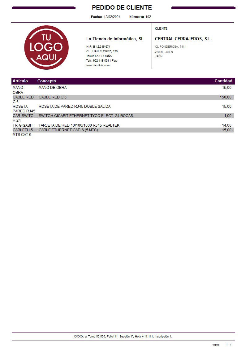 Pedido 11 sin valorar