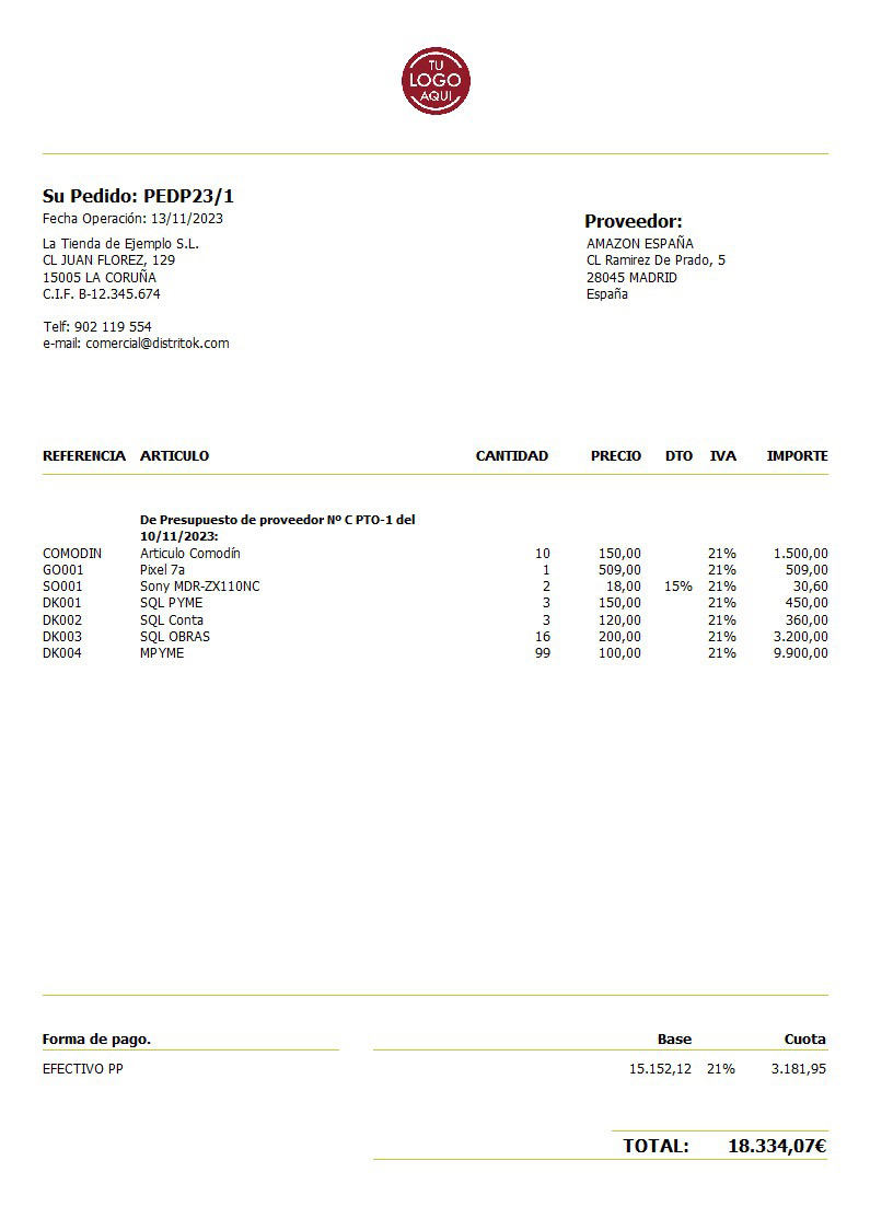 Pedido prov 01 generico