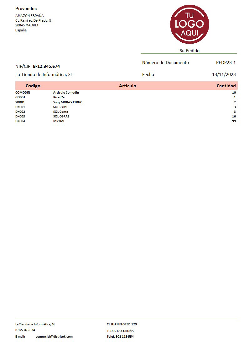 Pedido prov 04 sin valorar