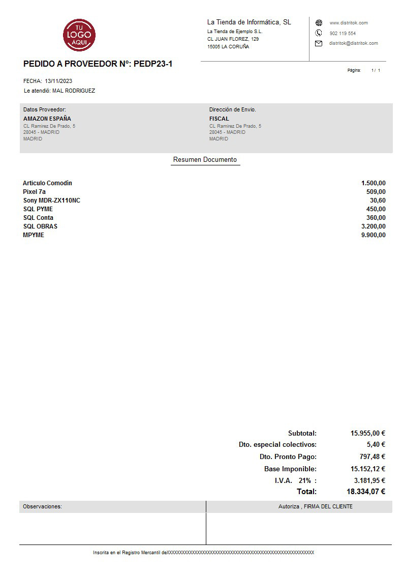 Pedido prov 07 generico