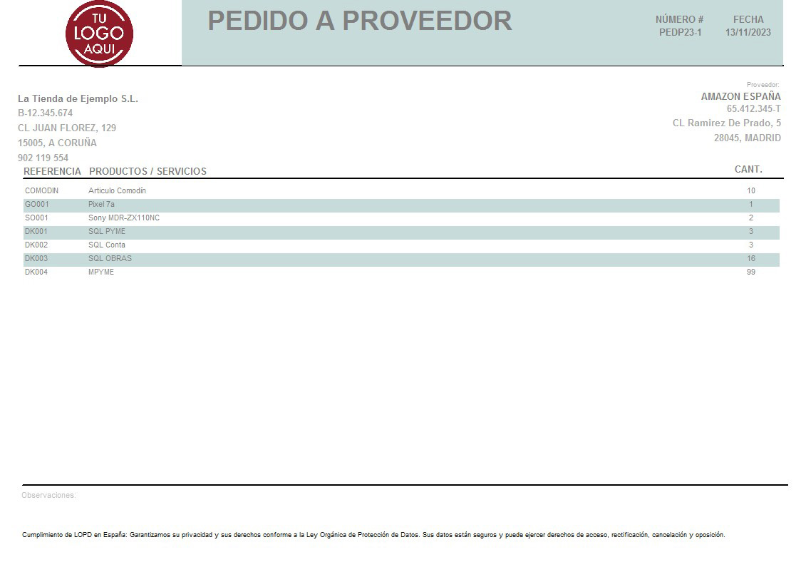Pedido prov 10 apaisado sin valorar