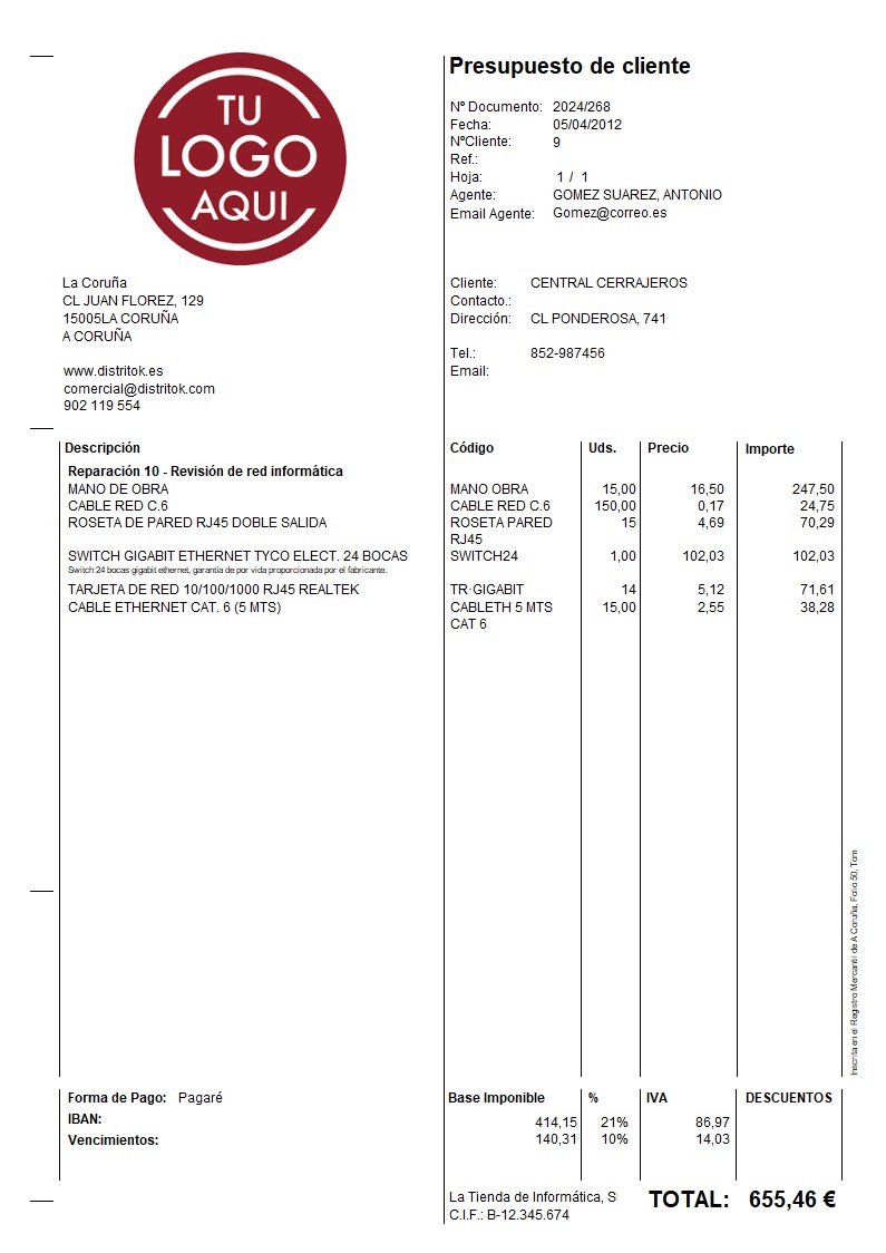 Presupuesto 06 generico