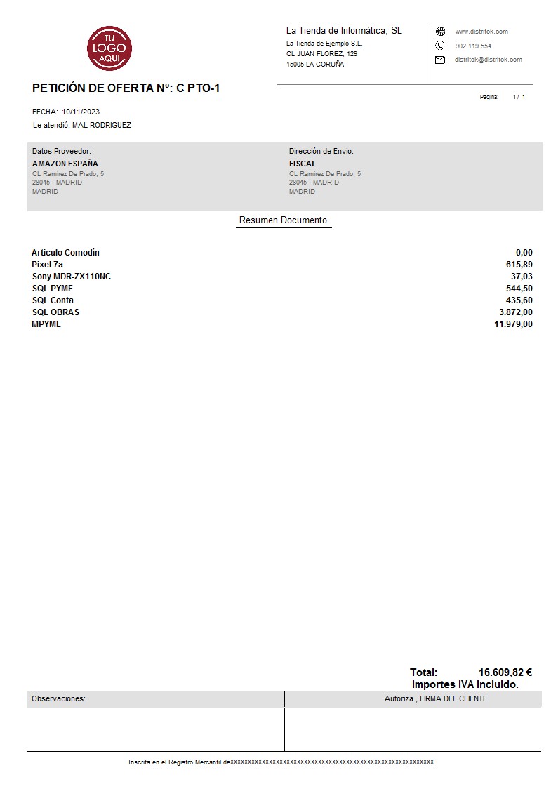 Presupuesto prov 07 IVA Incluido