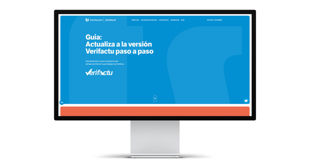 Captura guía web actualizar Verifactu