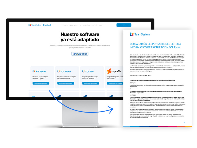 Declaración responsable Verifactu