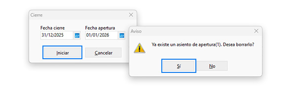 Cierre de año SQL Conta